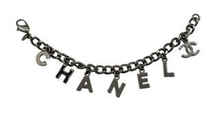 Chanel Silver C-H-A-N-E-L CC Logo Bracelet
